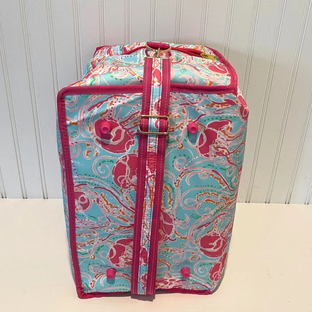 Lilly Pulitzer Insulated Cooler Bag OS Pink‎ Blue Jellies Be Jammin Beach Picnic